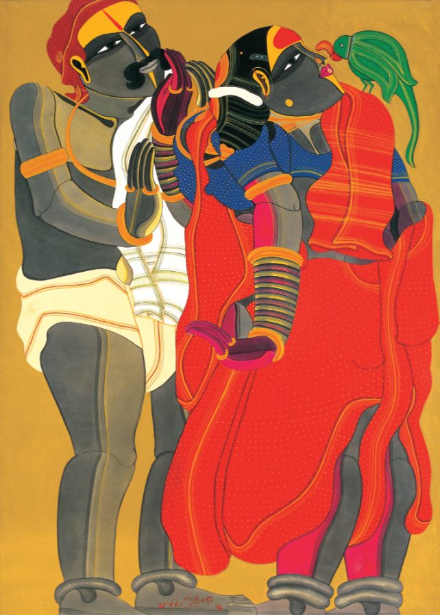 Thota Vaikuntam : Couple with Parrot