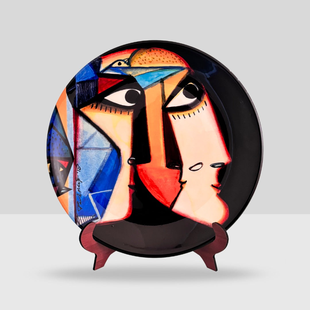 Paresh Maity : Round Porcelain plate