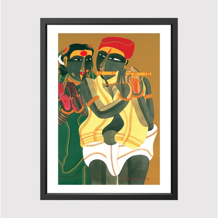 Thota Vaikuntam : Telangana Woman and Man with Flute